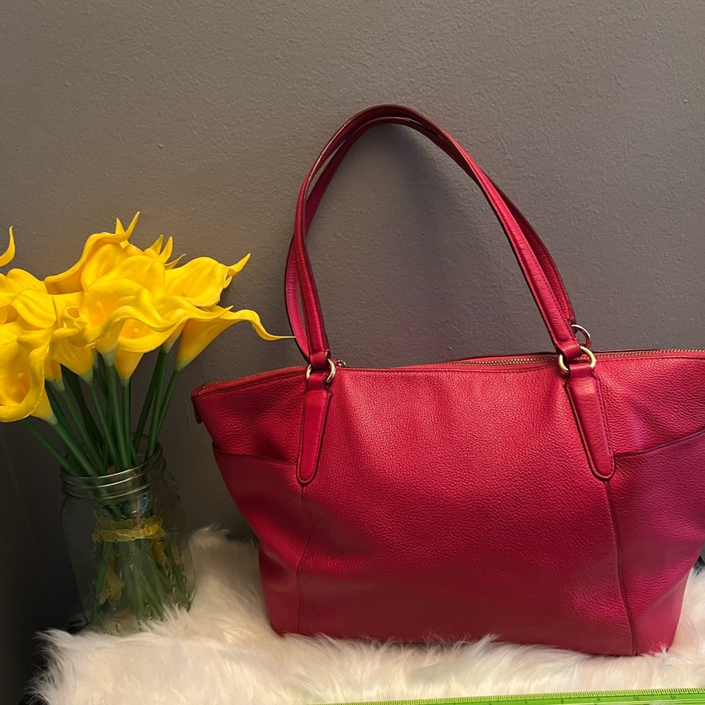 Pebbles Leather Coach Tote
